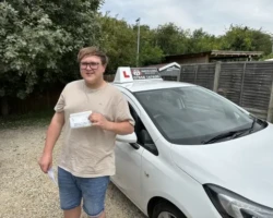 Congratulations Levi on passing your driving test today. Scunthorpe